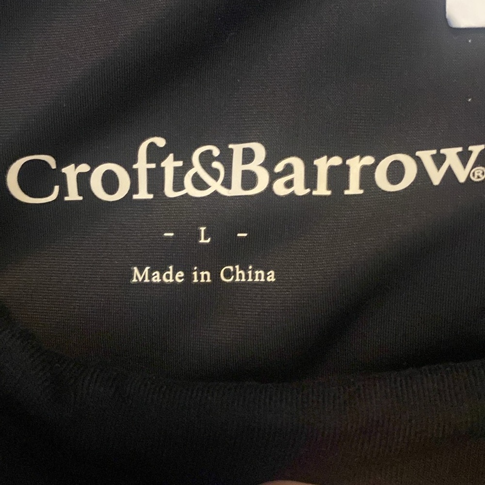 Croft & Barrow Classic Fit Mid Rise Cotton Spandex Black Leggings Sz L NWT - Picture 5 of 7